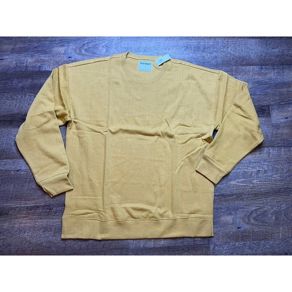 Old Navy Womens XL Crew Neck Longsleeve Pullover Sweater Yellow L3 - Picture 1 of 5